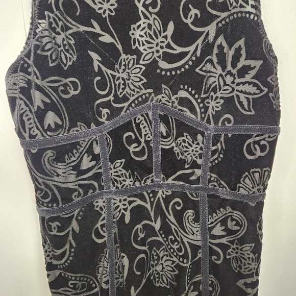 Free People Velvet Burnout Babe Black Paisley Bodycon Dress Size Small New NWT - Picture 6 of 12